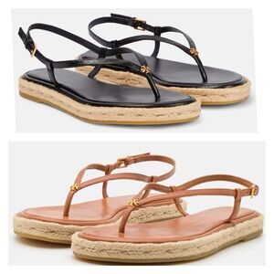 TORY BURCH Delicate Logo Thong - T-Bar Sandals casual outdoor summer vacation